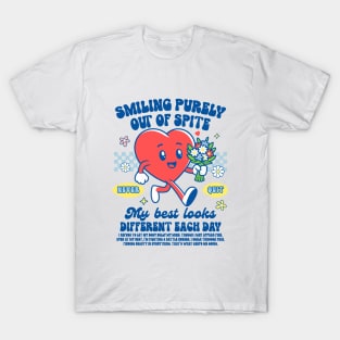 Chronic Illness Spoonie EDS POTS Smiling Purely Out Of Spite T-Shirt
